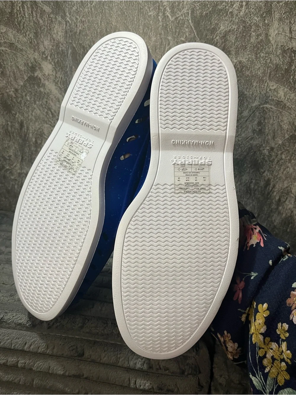 Mens Blue Slip-On Shoes Sperry